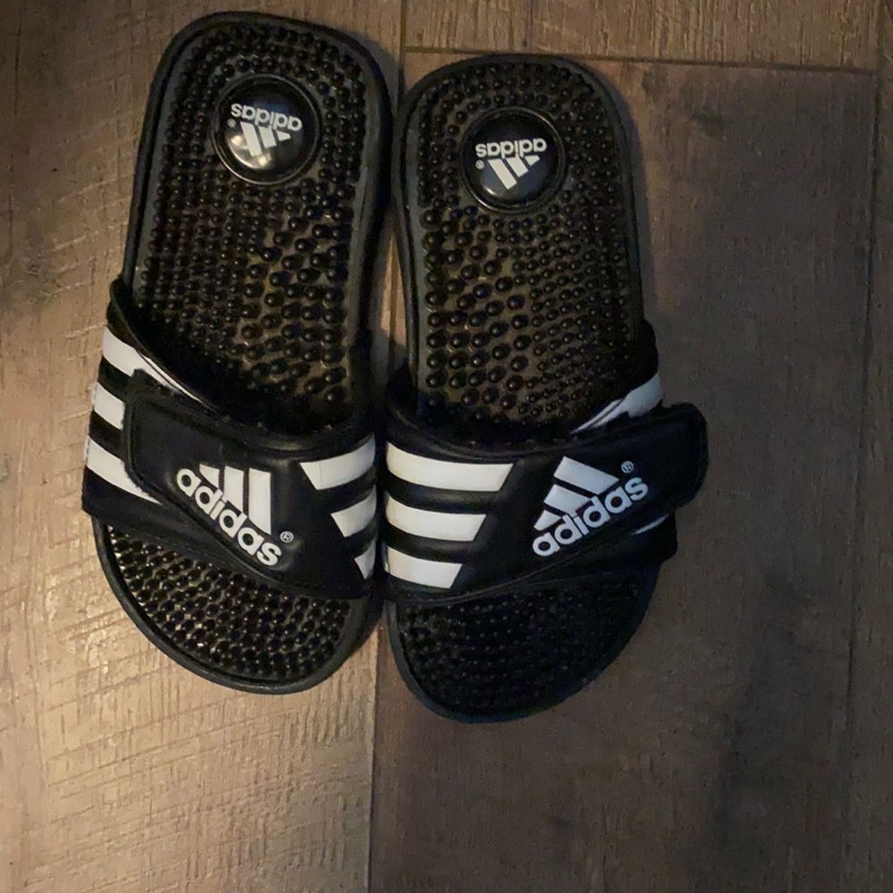 A pair of Adidas sandals!!!